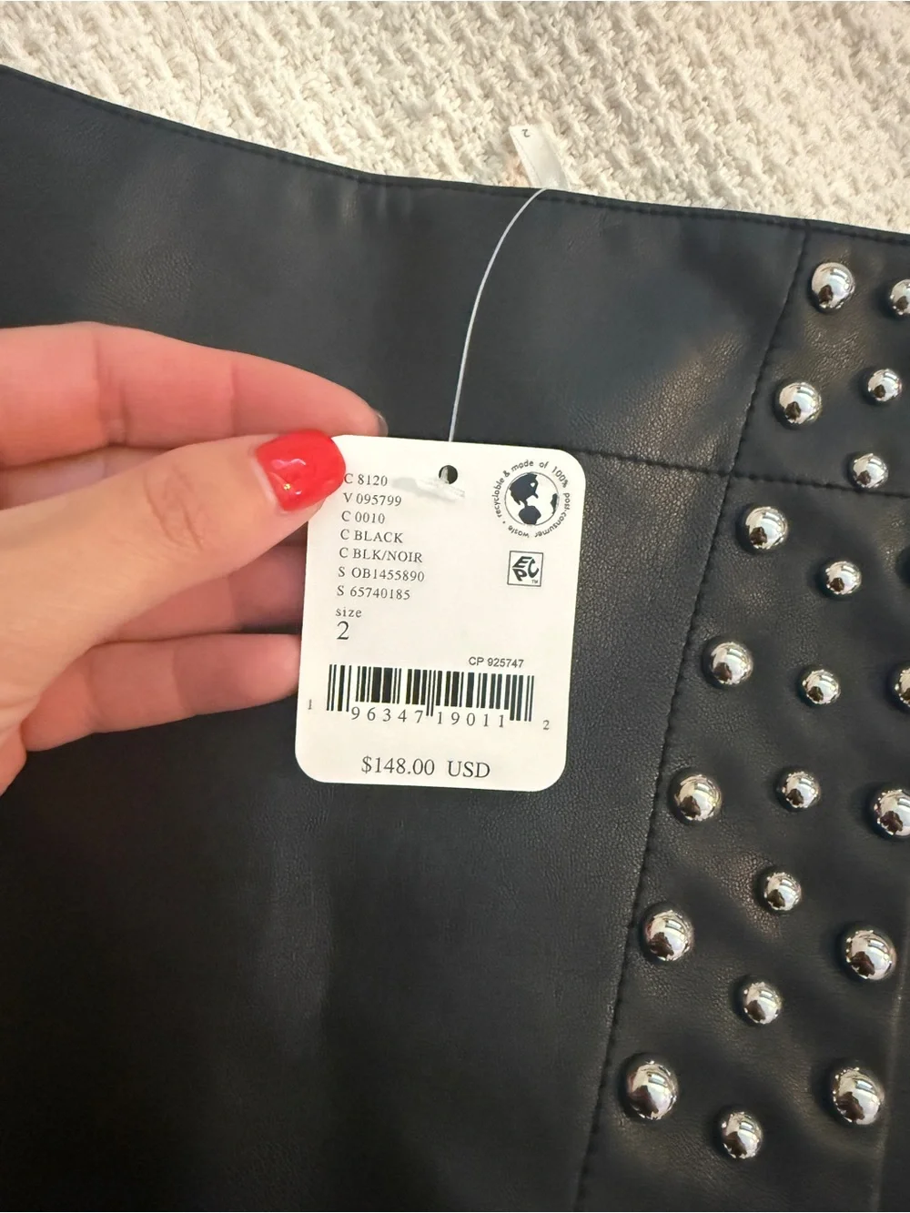Free people studded Emmy mini skort
